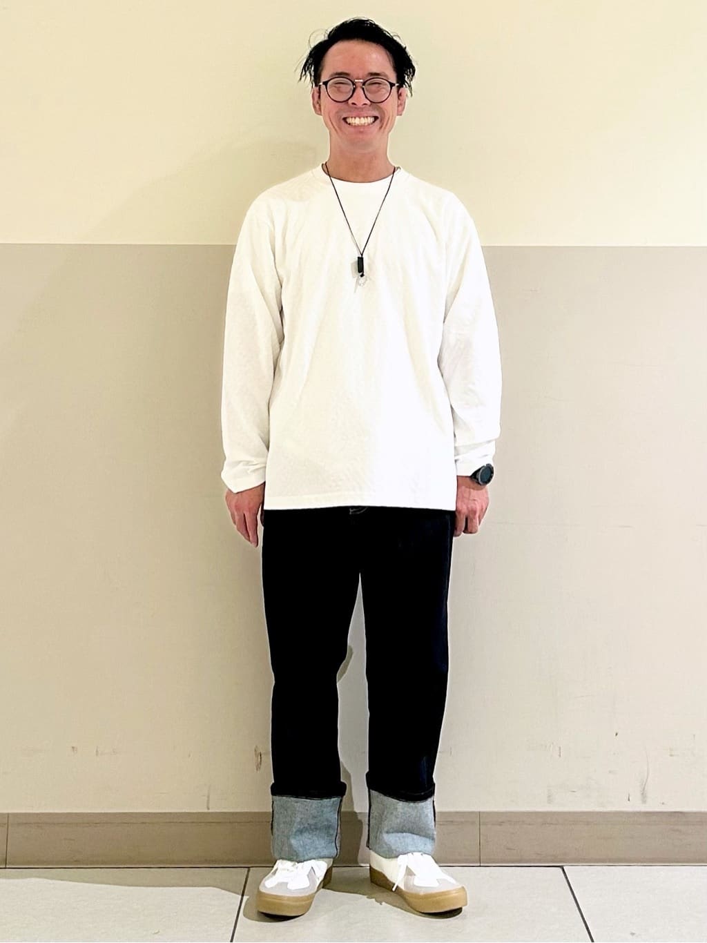 KENJI Iさんの「THE SHOP TK｜コットンデニムブルゾン 【セットアップ可】」を使ったコーディネート