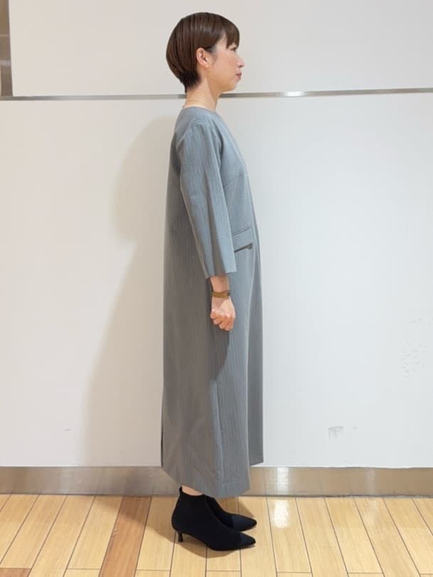 あやさんの「UNTITLED｜【洗える/ストレッチ性】スーツライク ストライプワンピース」を使ったコーディネート