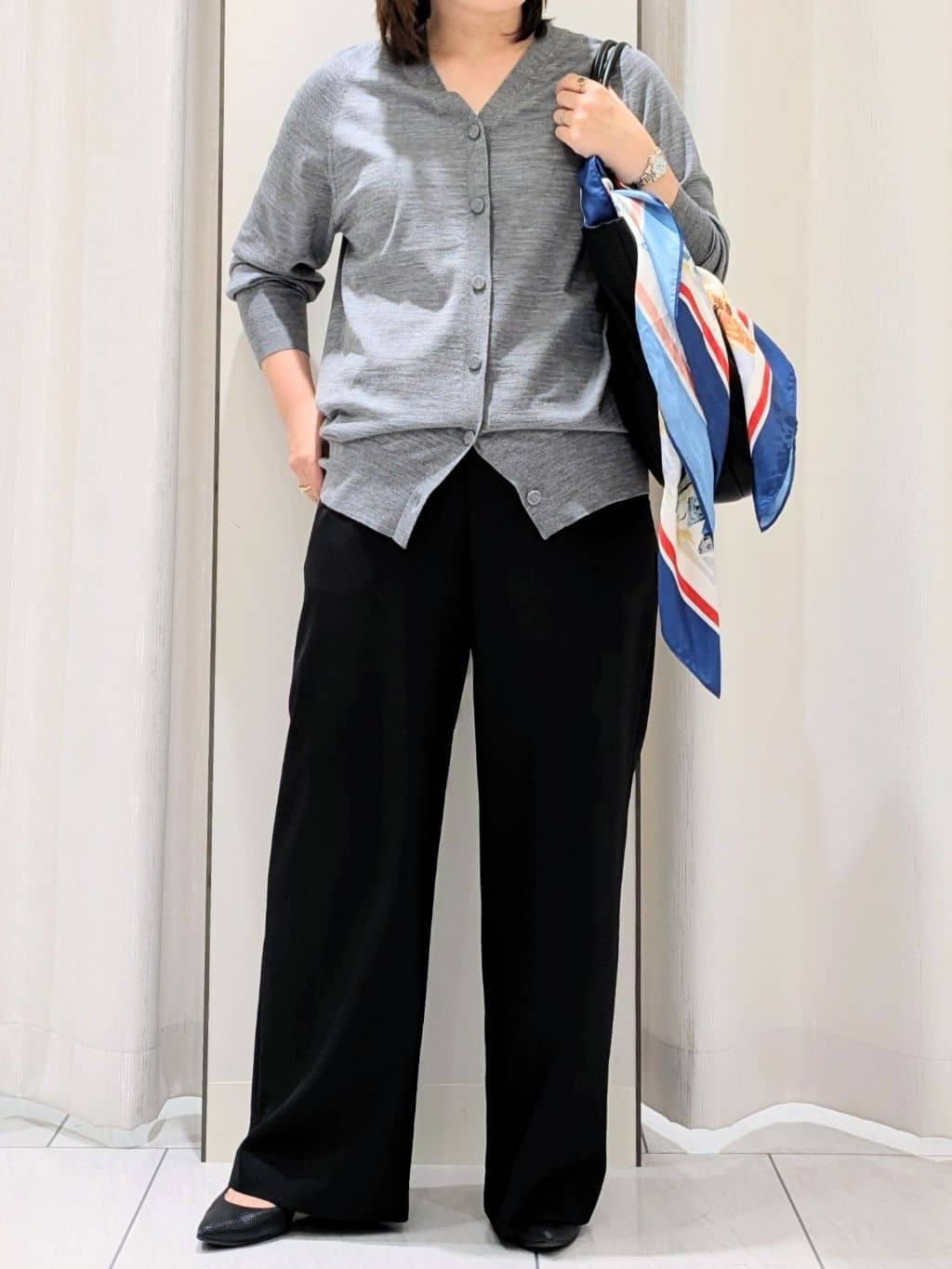 Onumaさんの「UNTITLED｜【アンサンブル可/六分袖/洗える】ウールシルクニット」を使ったコーディネート