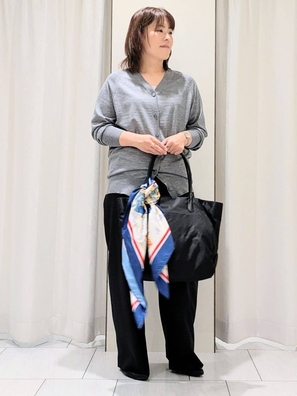 Onumaさんの「UNTITLED｜【アンサンブル可/六分袖/洗える】ウールシルクニット」を使ったコーディネート