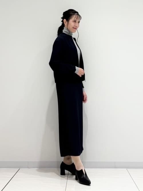 kayoさんの「INDIVI｜【洗える／薄手／ラメ】シアーラメニット」を使ったコーディネート