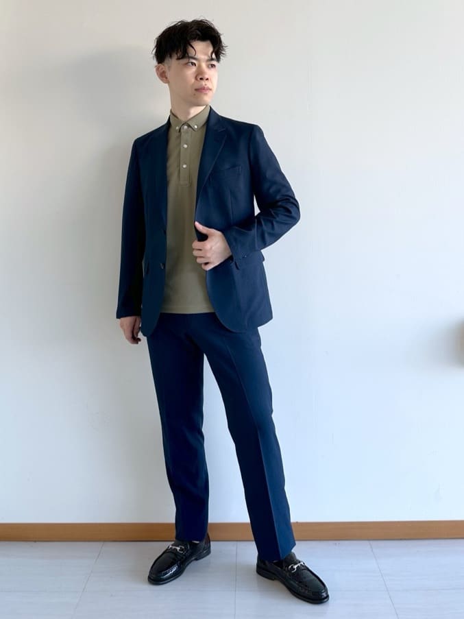 イッシーさんの「TAKEO KIKUCHI｜【COOL CITY WEAR】アーバンクール ジャケット /接触冷感・吸水速乾」を使ったコーディネート