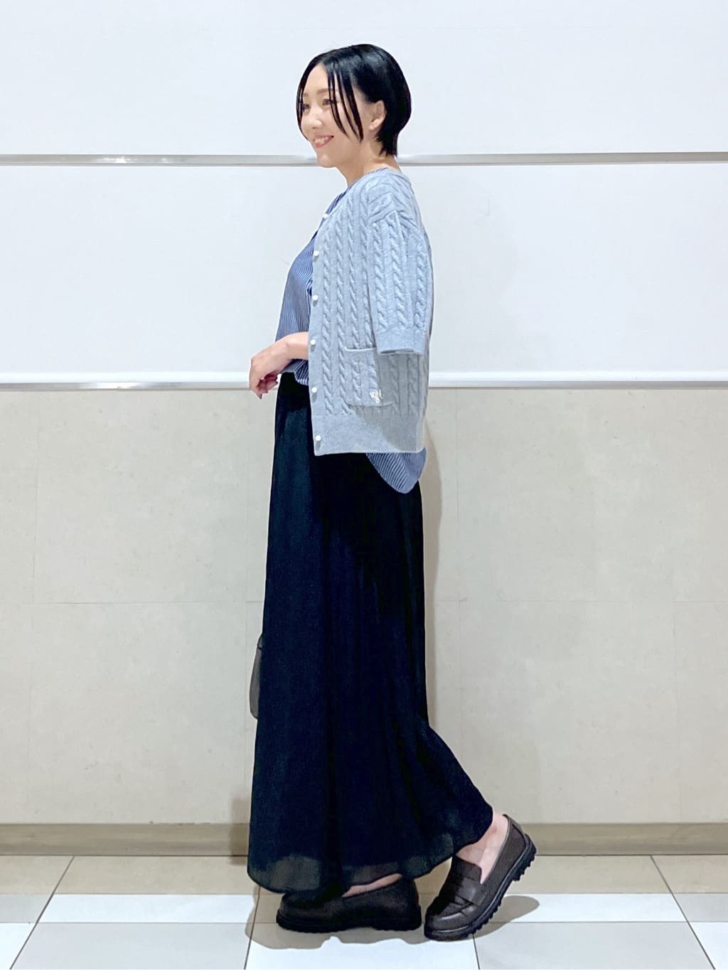 eriko さんの「Dessin｜ケーブルカーディガン」を使ったコーディネート