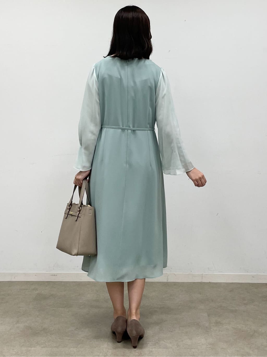 yukariさんの「Reflect｜【SS-4Lサイズ／付属リボン】スリーブデザインジョーゼットワンピース」を使ったコーディネート