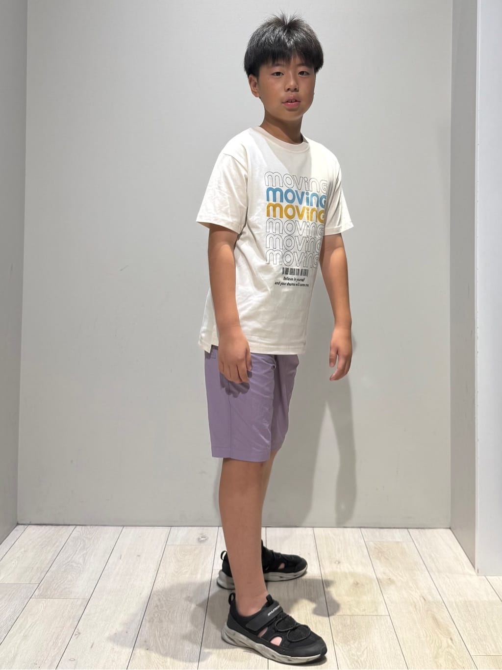 kuboさんの「THE SHOP TK｜【110－160/6色展開】コットン半袖Tシャツ/洗濯機OK」を使ったコーディネート