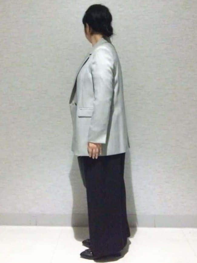 sakoさんの「Reflect｜【長め丈／ドライタッチ】ガンクラブチェック柄ブラウス」を使ったコーディネート