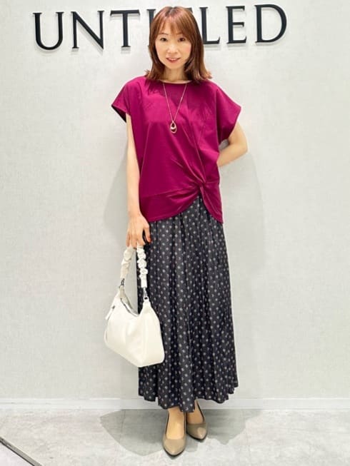 Miwaさんの「UNTITLED｜【洗える/Tシャツ】ツイストプルオーバー」を使ったコーディネート