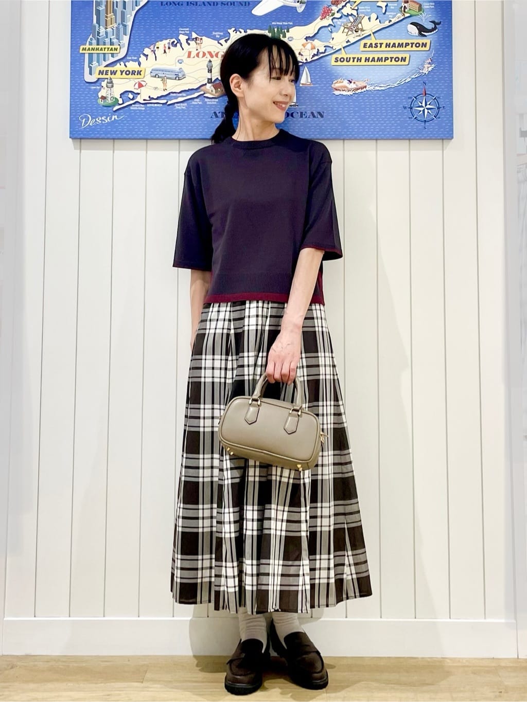 uwatokoさんの「Dessin｜【洗える】バイカラーショート丈ニット」を使ったコーディネート