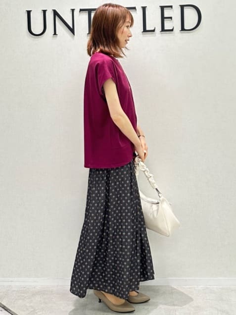Miwaさんの「UNTITLED｜【洗える/Tシャツ】ツイストプルオーバー」を使ったコーディネート