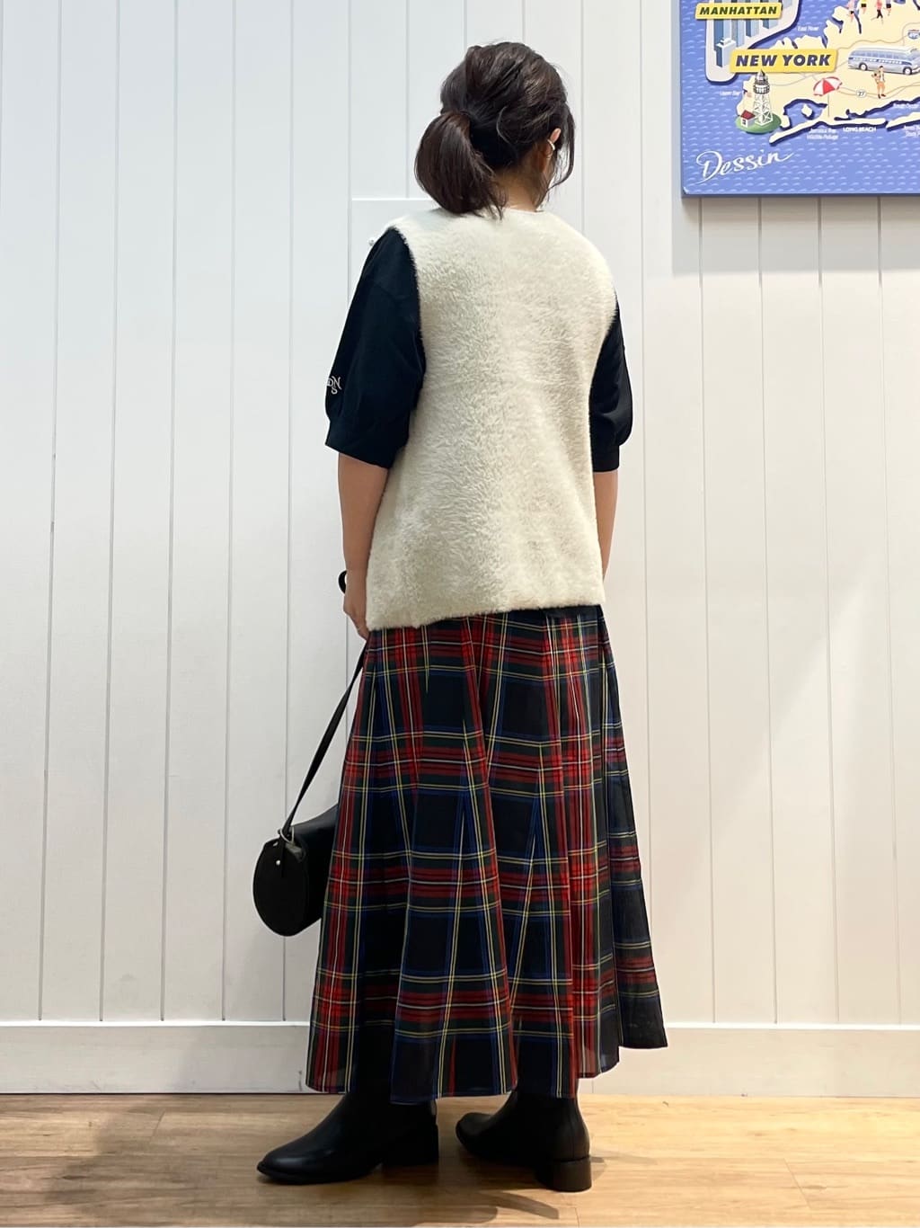 msatoさんの「Dessin｜【360度可愛い/前後2WAY/洗える】ライトコットンヘンリーカットソー」を使ったコーディネート