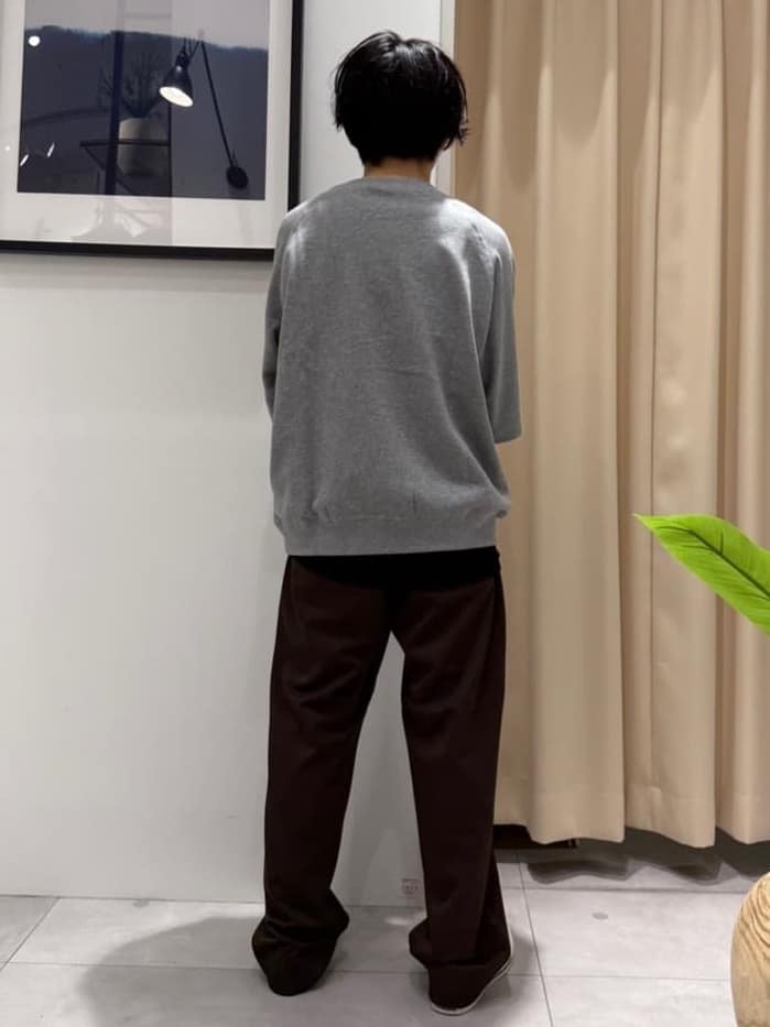 はさんの「THE SHOP TK｜Peanuts スヌーピー 6分袖裏毛スウェット」を使ったコーディネート