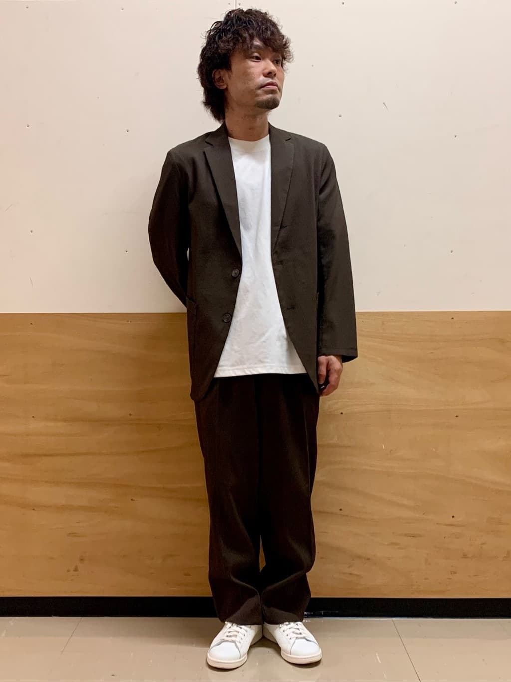 MATUさんの「THE SHOP TK｜【Begin/ビギン10月号掲載】楊柳スマートジャケット　軽量/洗濯機OK/セットアップ可」を使ったコーディネート