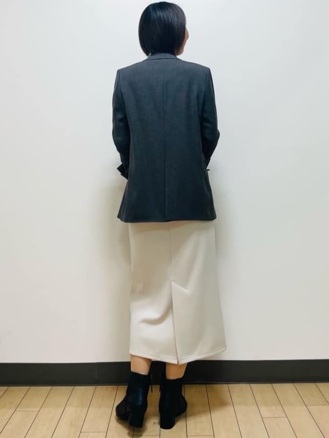 Riiさんの「Reflect｜【選べる6色／長く着られる◎】ボートネックニット」を使ったコーディネート