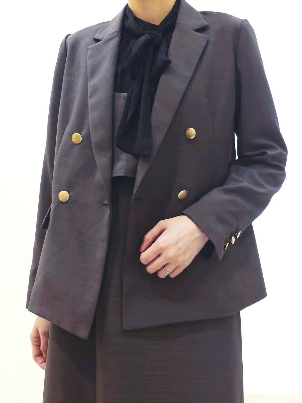 ケイさんの「grove｜【カセット服】ダブルブレストテーラードジャケット」を使ったコーディネート