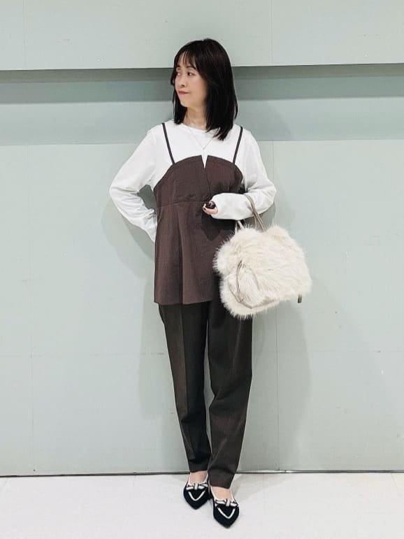 makiさんの「UNTITLED｜【洗える/ゆったりシルエット】ビスチェドッキング　プルオーバー」を使ったコーディネート