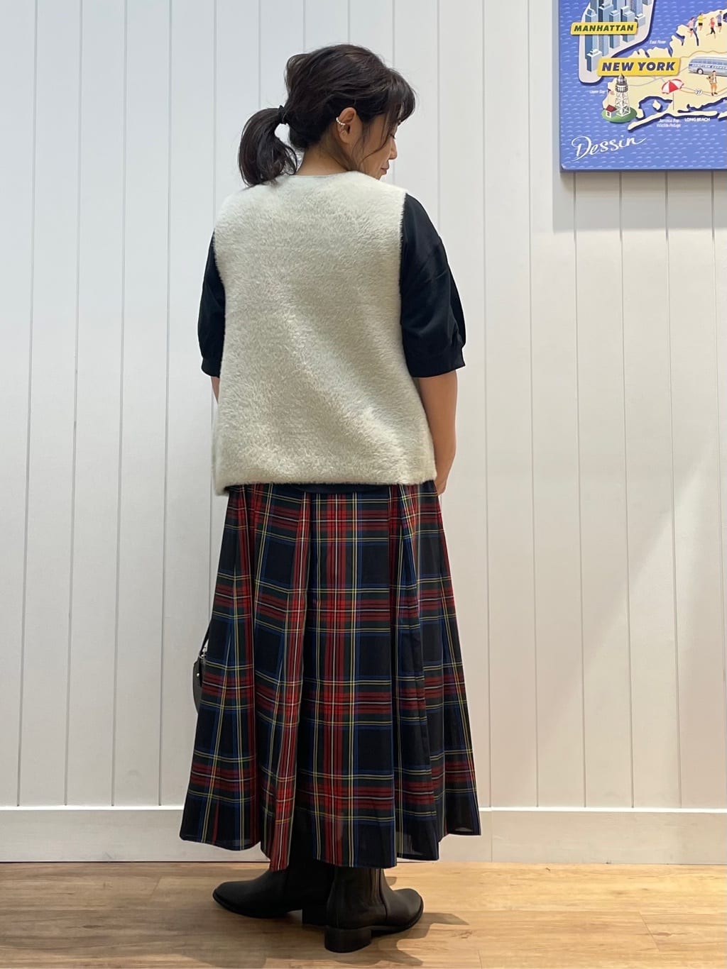 msatoさんの「Dessin｜【360度可愛い/前後2WAY/洗える】ライトコットンヘンリーカットソー」を使ったコーディネート