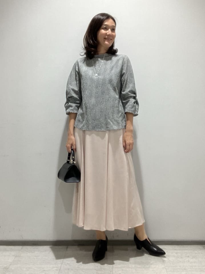 fujiさんの「INDIVI｜【UVケア／吸汗速乾】スリーブデザインブラウス」を使ったコーディネート