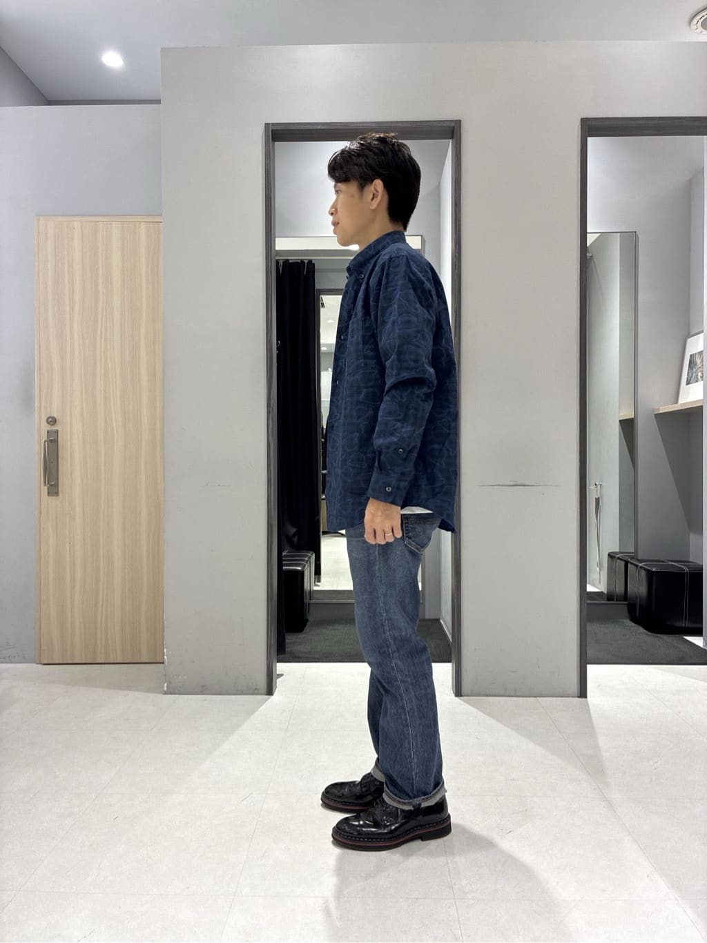 わいずみさんの「TAKEO KIKUCHI｜チェックボーラーガーゼシャツ」を使ったコーディネート