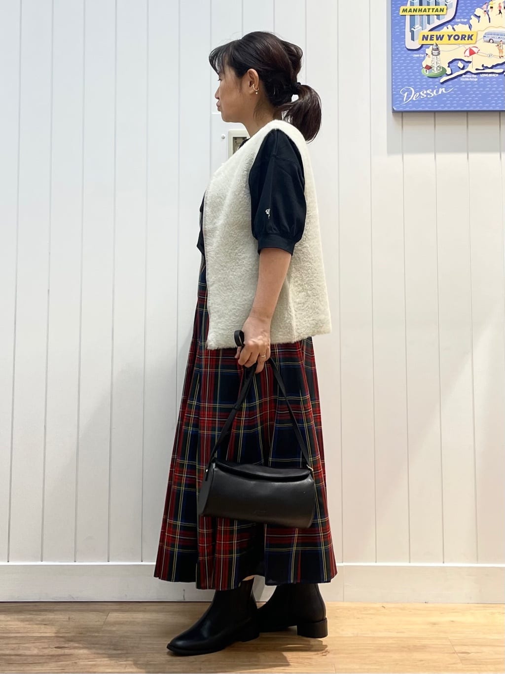 msatoさんの「Dessin｜【360度可愛い/前後2WAY/洗える】ライトコットンヘンリーカットソー」を使ったコーディネート