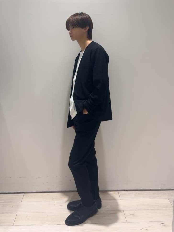 Neneさんの「THE SHOP TK｜【セットでお買い得！！】長袖カーディガン＋半袖Tシャツ　洗濯機OK/吸水速乾(Tシャツのみ)」を使ったコーディネート