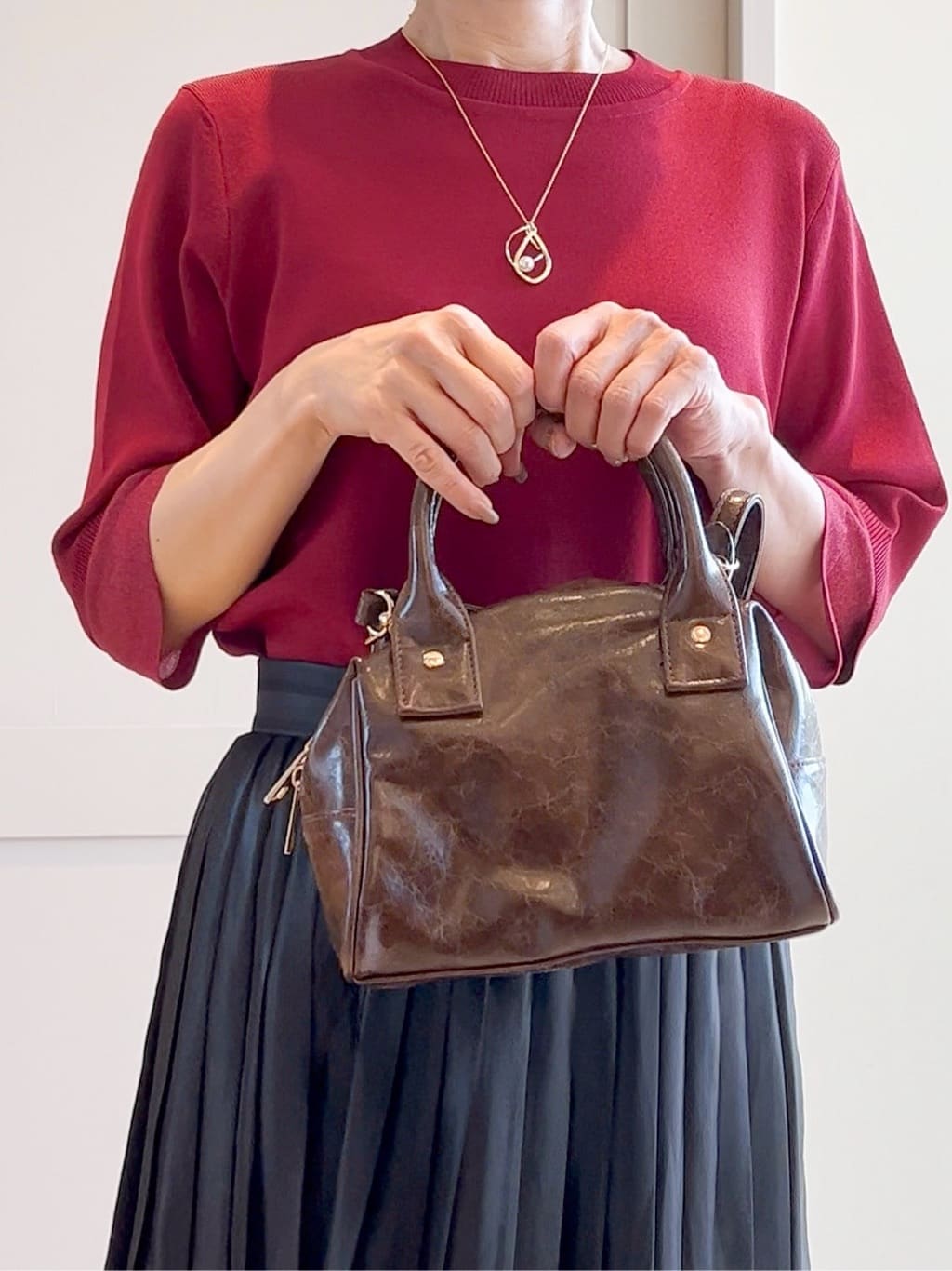 yamakoさんの「grove｜【洗える】ひらりとゆれる　上品プリーツスカート」を使ったコーディネート