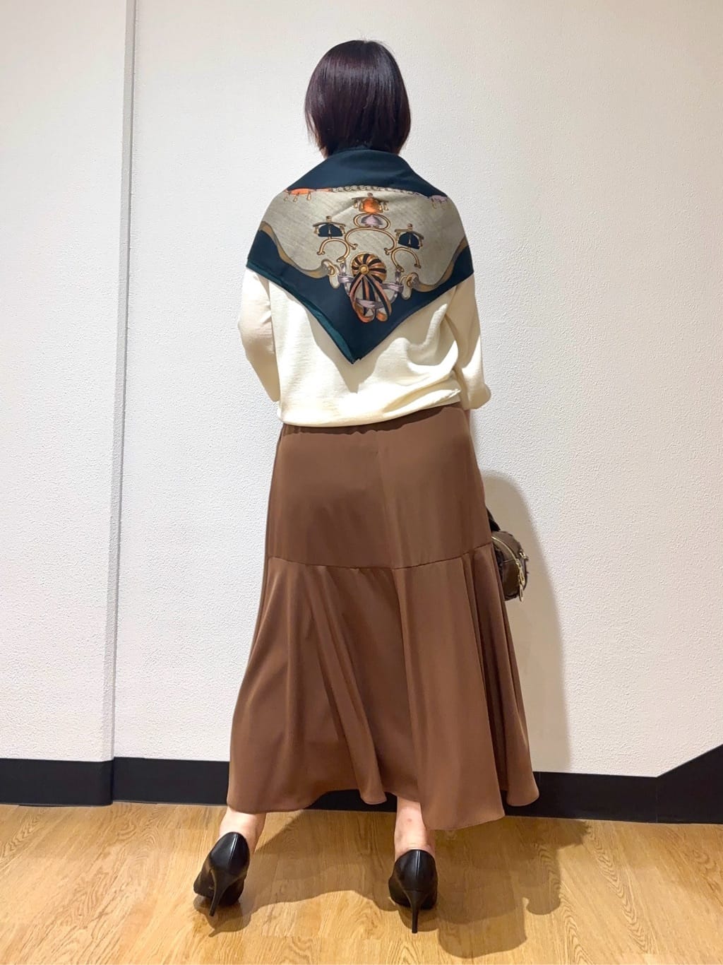 MIKIKOさんの「UNTITLED｜【セットアップ可/後ろウエストゴム】リラクパウダースカート」を使ったコーディネート