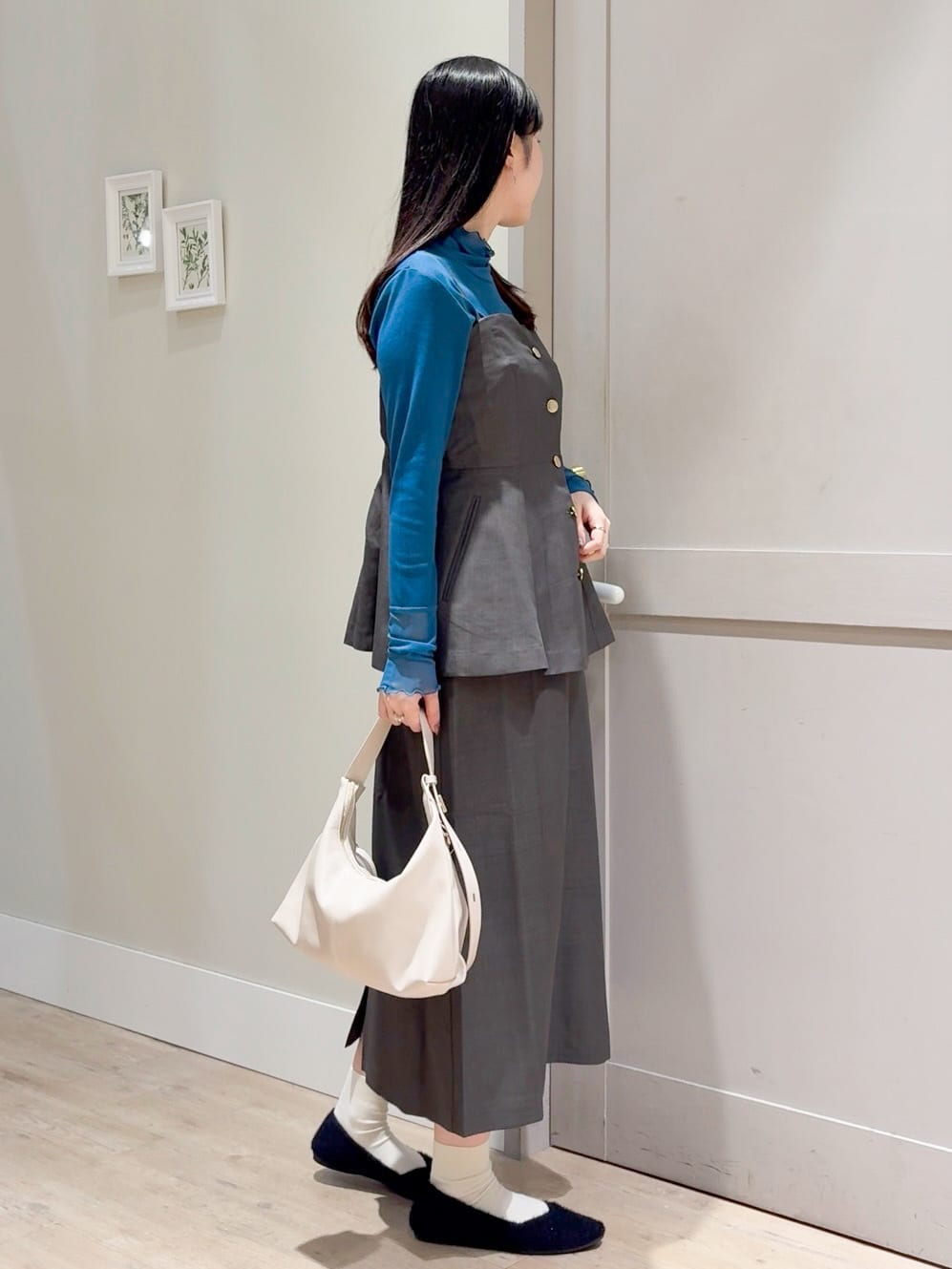 Mayuさんの「grove｜シアー切替ハイネックプルオーバー」を使ったコーディネート