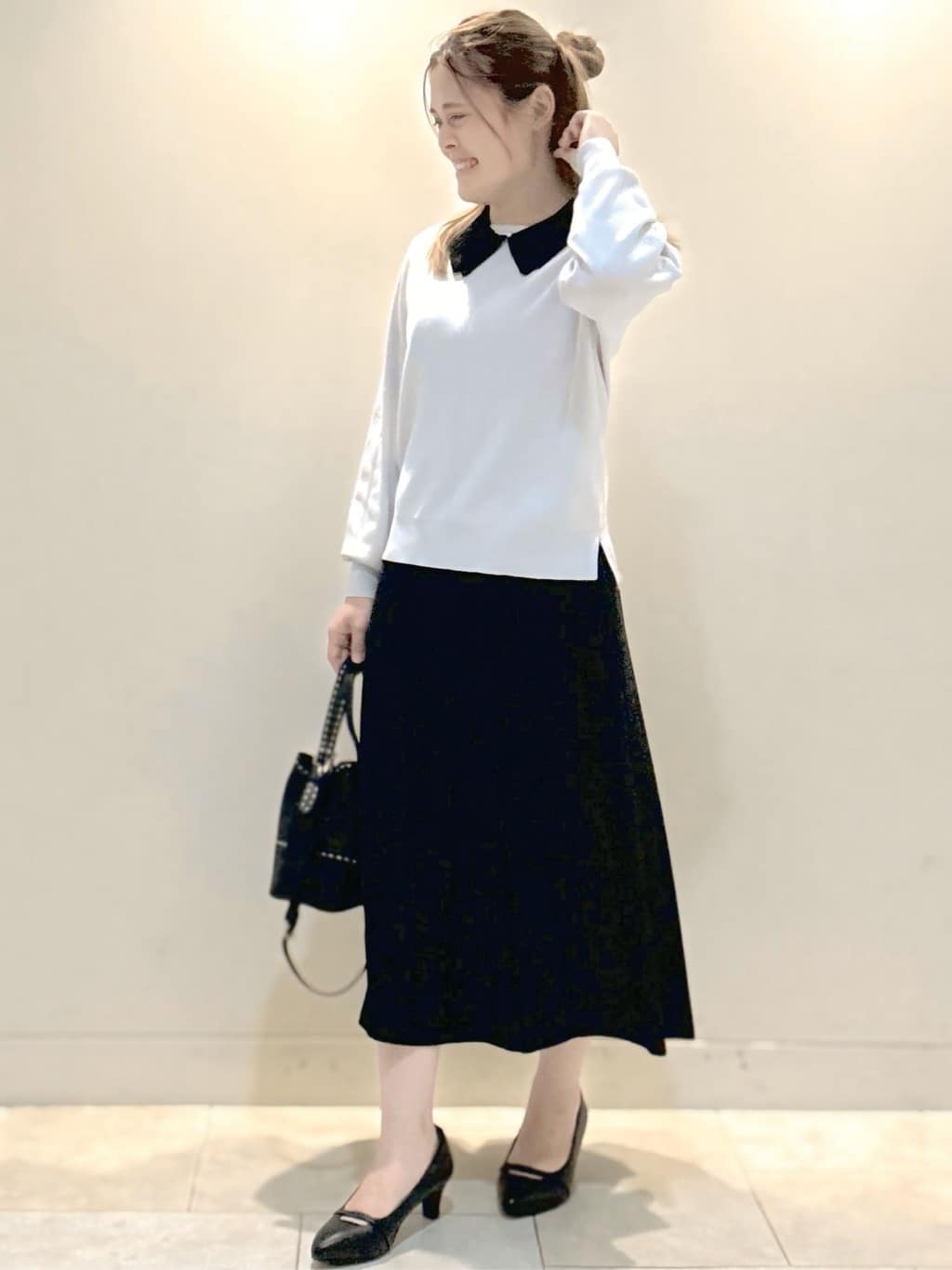 S&auml;K&iuml;さんの「Reflect｜【コーディネートのポイントに◎】パール調ボタン&times;レース付け衿」を使ったコーディネート
