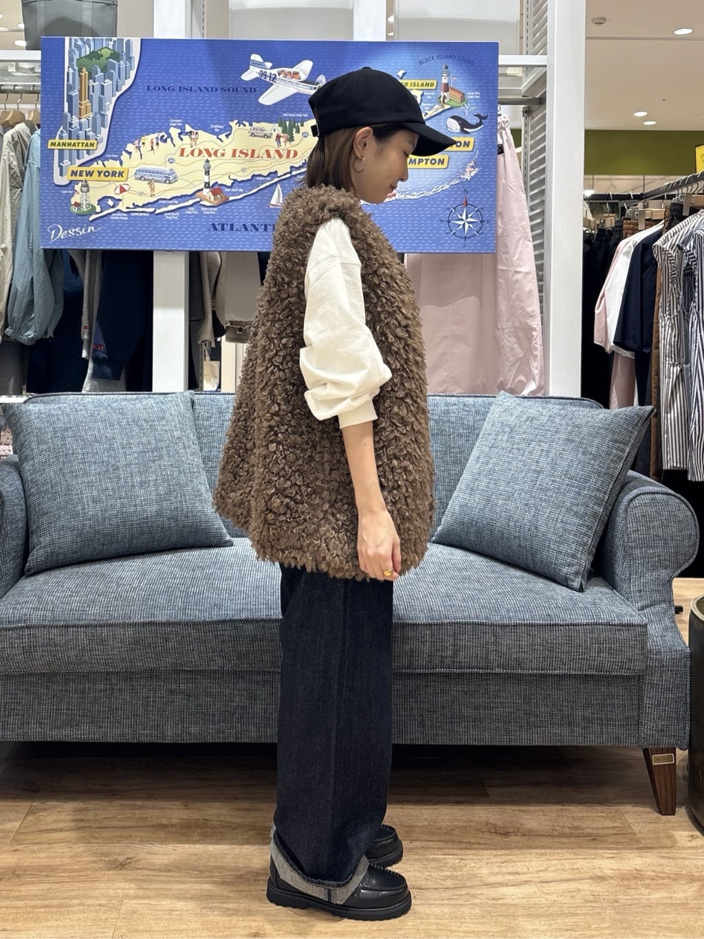 risaさんの「Dessin｜【360度可愛い・洗える】バックヘンリーカットソー」を使ったコーディネート