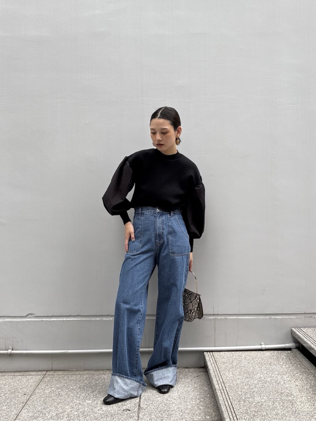 ayanoさんの「INDIVI｜ロールアップデニム」を使ったコーディネート