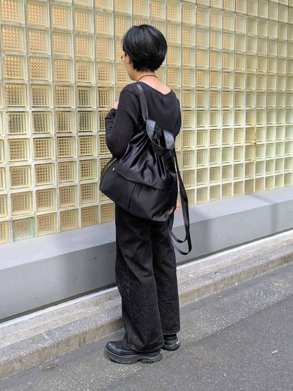 MTさんの「HIROKO HAYASHI｜LUINI SATINE（ルイーニ サティーネ）2wayナップサック」を使ったコーディネート
