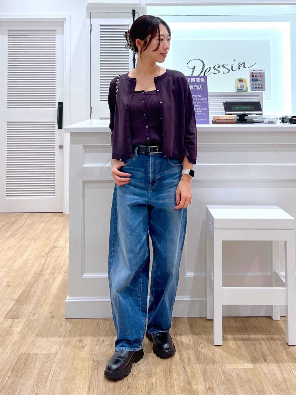 canaさんの「Dessin｜【洗える】デニムカーブパンツ」を使ったコーディネート
