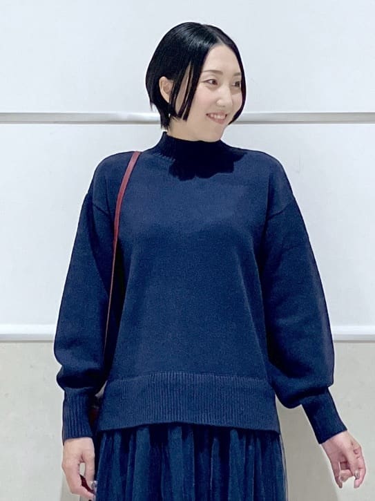 eriko さんの「Dessin｜【洗える】ニットチュールドッキングワンピース」を使ったコーディネート