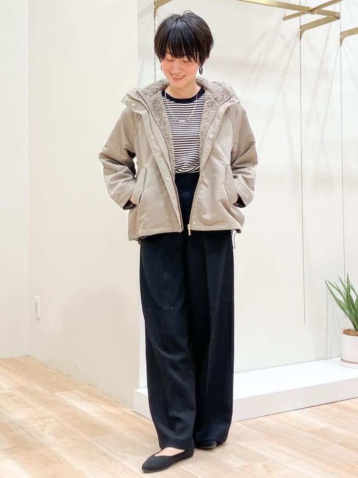 Keiさんの「grove｜ひんやり多機能・やわらかドライタッチ五分袖プルオーバー」を使ったコーディネート