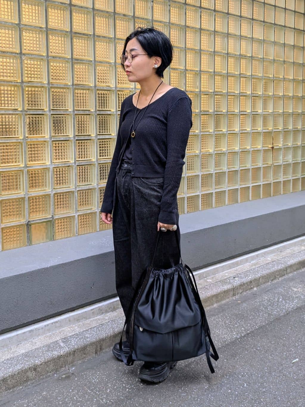 MTさんの「HIROKO HAYASHI｜LUINI SATINE（ルイーニ サティーネ）2wayナップサック」を使ったコーディネート