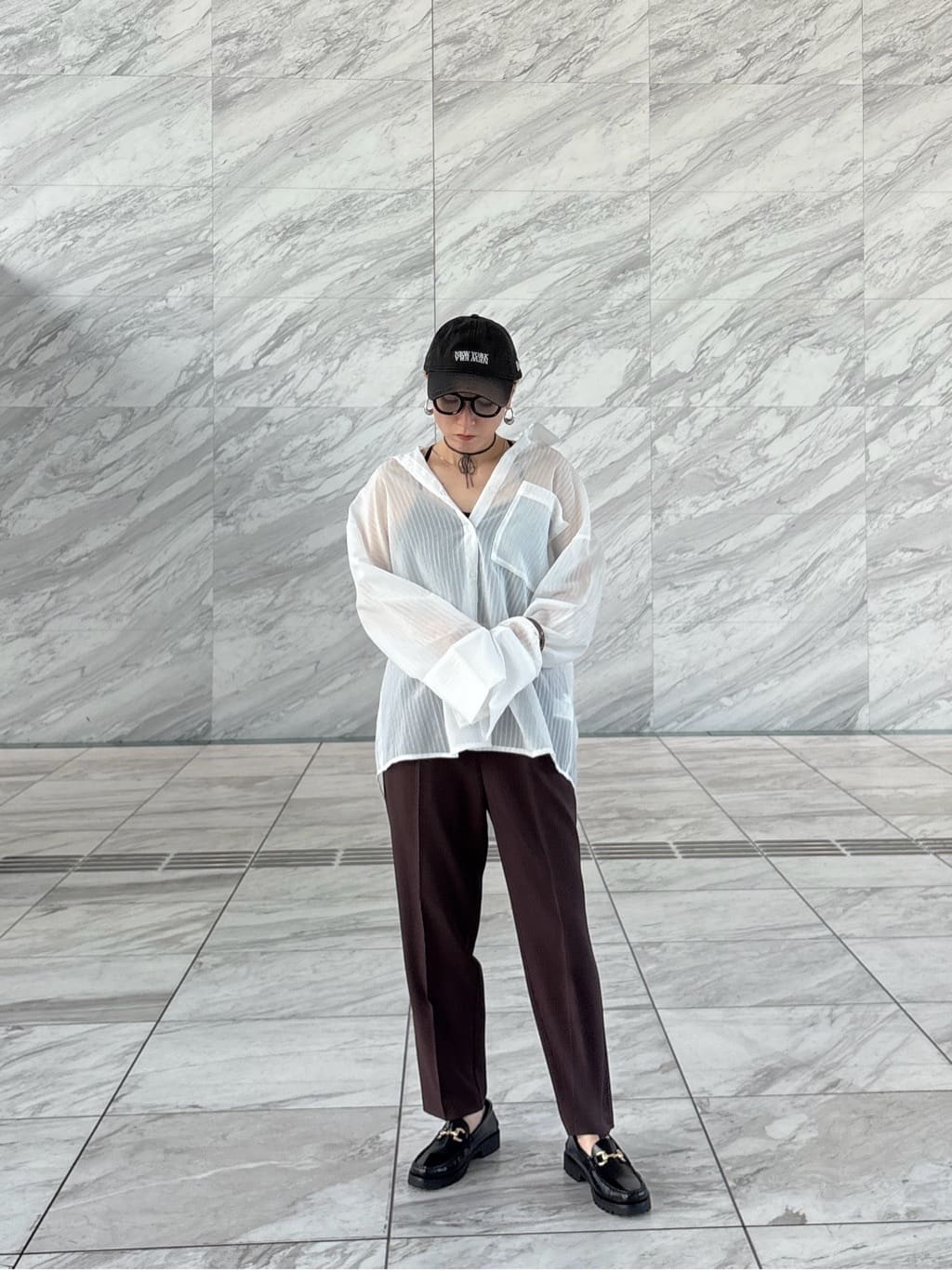 kotakiさんの「INDIVI｜Comfy SET UP｜イージーテーパードパンツ【セットアップ対応／通勤/カセット服】」を使ったコーディネート