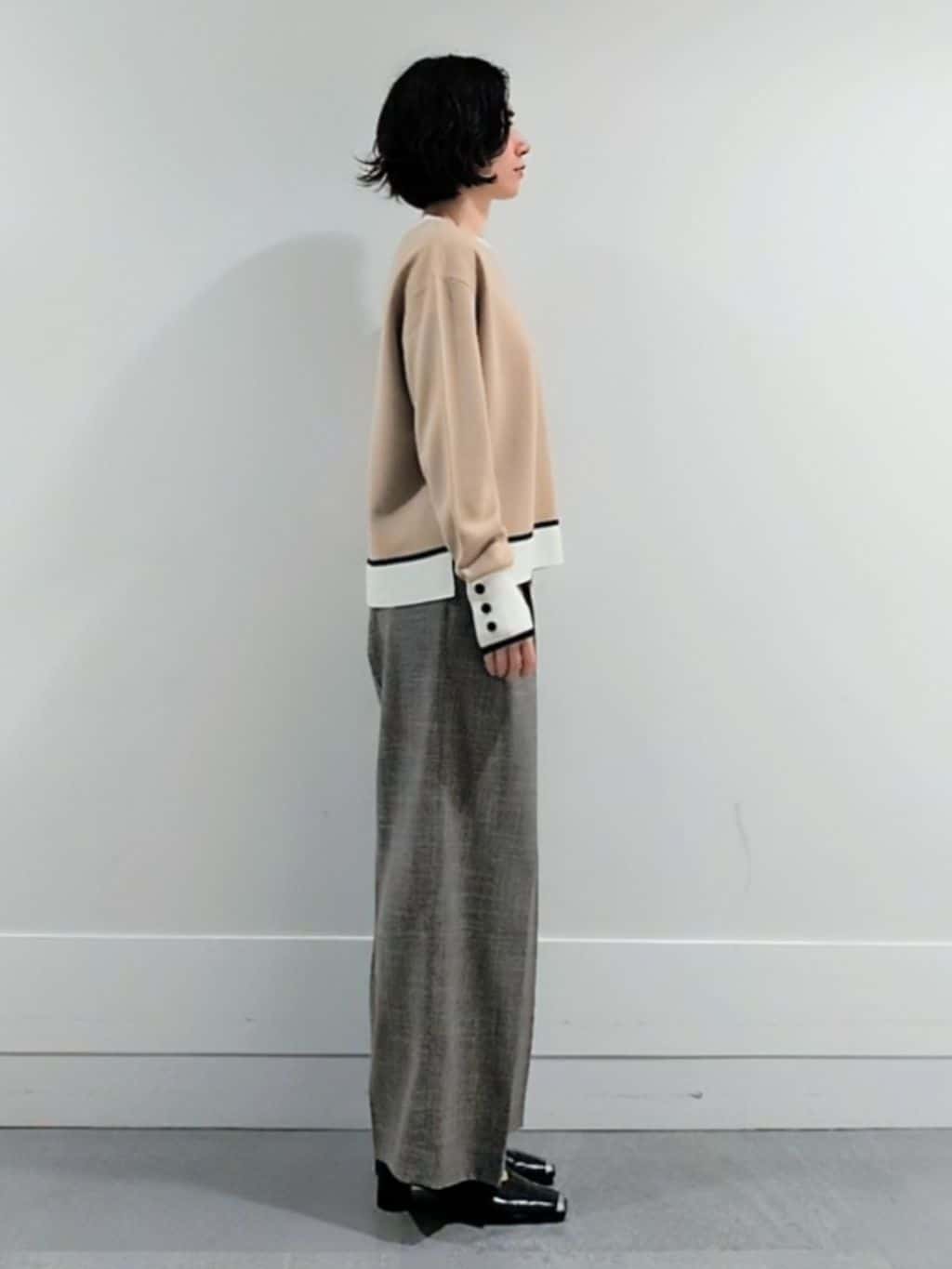 ミズタさんの「UNTITLED｜【アンサンブル可/洗える】ウールミラノリブニット」を使ったコーディネート