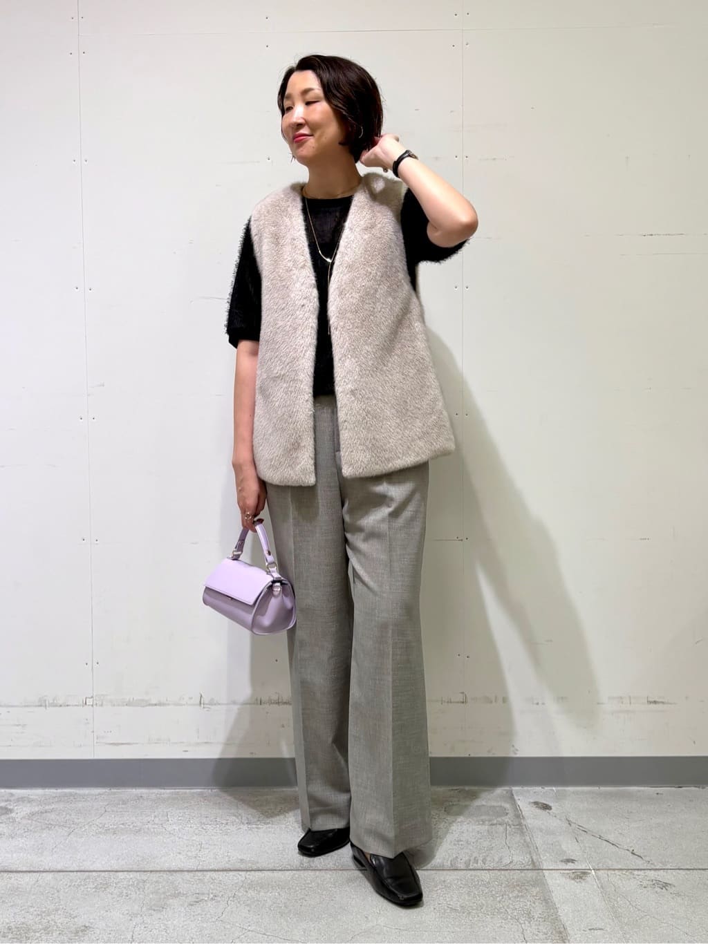 yuriさんの「INDIVI｜ヘアリージャカードトップス」を使ったコーディネート