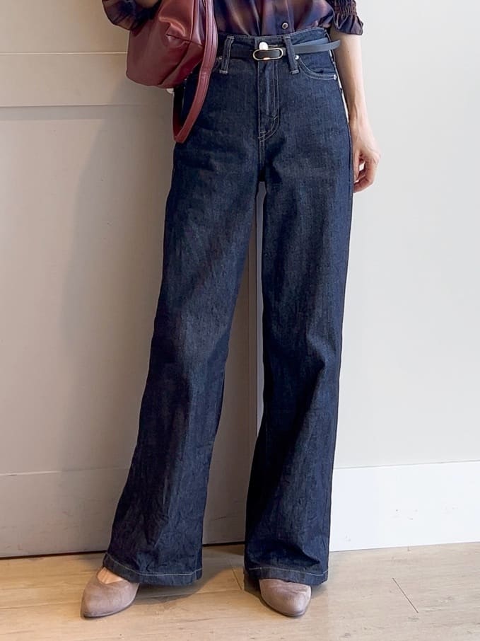 yamakoさんの「grove｜【SOMETHING&times;grove別注】LISAWIDE DENIM PANTS」を使ったコーディネート