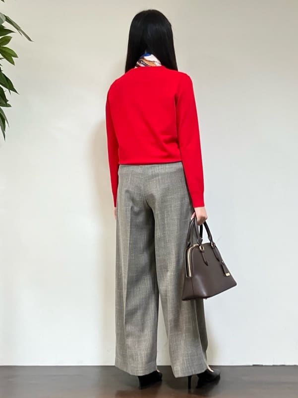 カレンさんの「UNTITLED｜【アンサンブル可/薄手】ベーシッククルーネックカーディガン」を使ったコーディネート