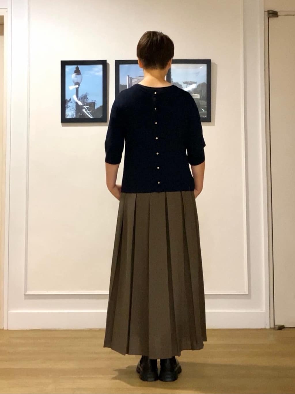 Hiroさんの「Dessin｜【UVカット/洗える】2WAY五分袖カーディガン」を使ったコーディネート