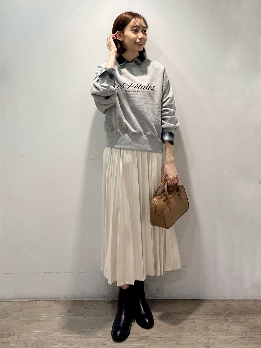 ぶまりんさんの「OPAQUE.CLIP｜オンブレチェックシャツ【洗濯機洗い可】」を使ったコーディネート