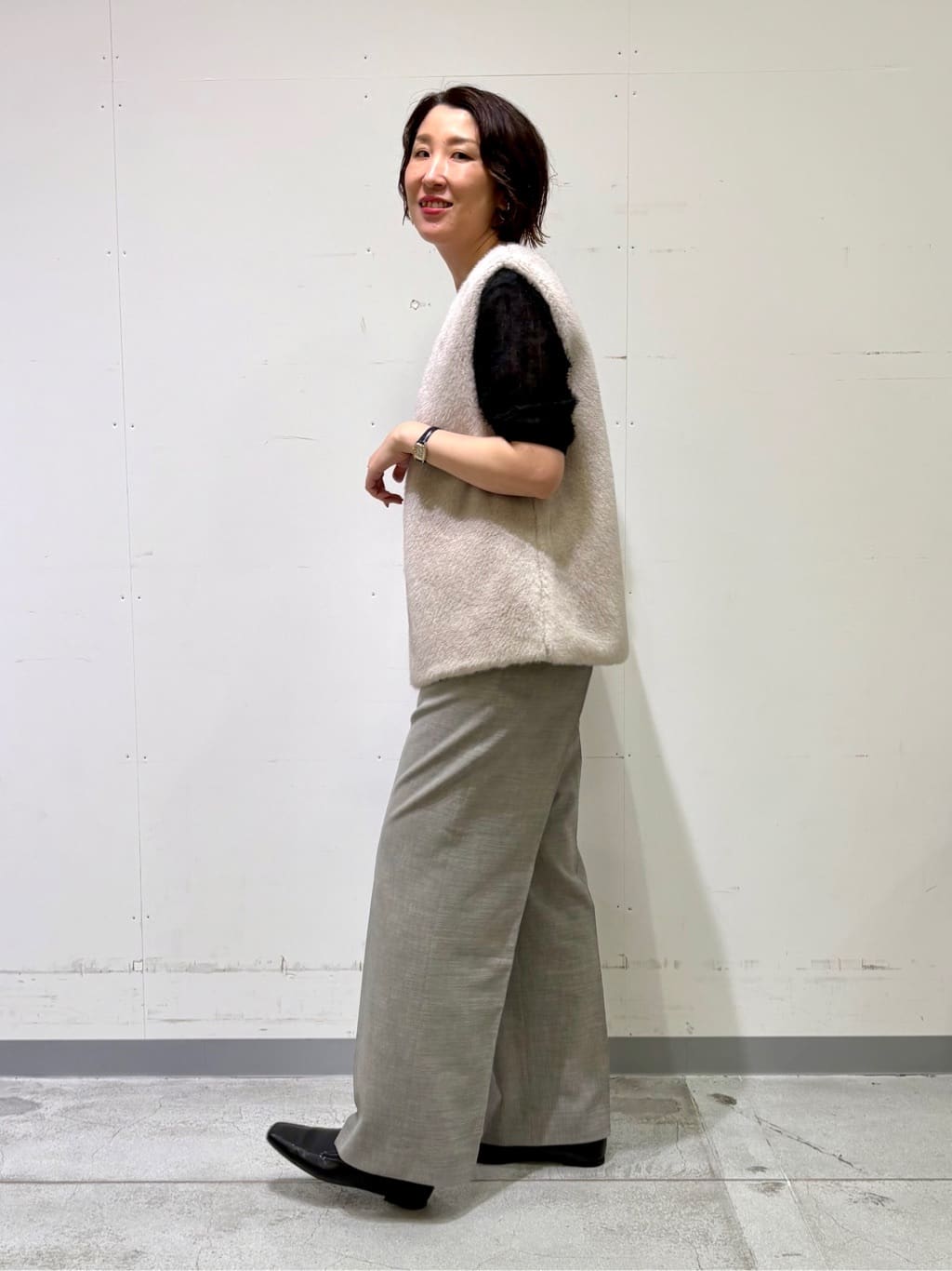 yuriさんの「INDIVI｜ヘアリージャカードトップス」を使ったコーディネート