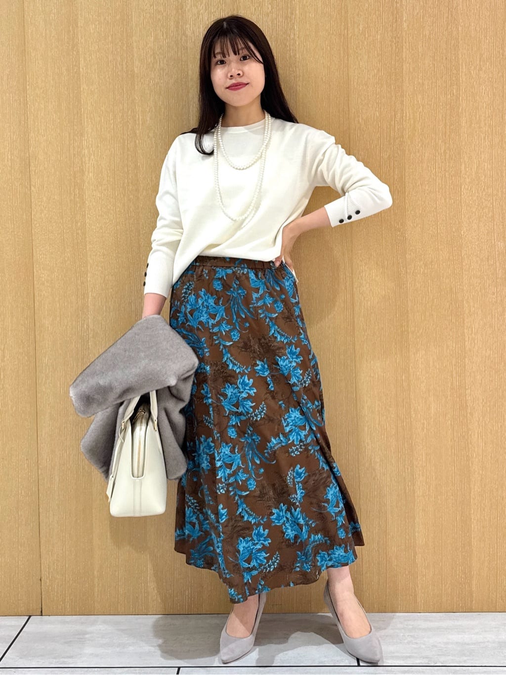 nanaさんの「UNTITLED｜【アンサンブル可/洗える】ウールミラノリブニット」を使ったコーディネート