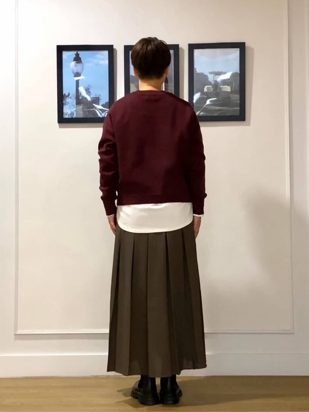 Hiroさんの「Dessin｜【美シルエット/洗える】切替カットソー」を使ったコーディネート