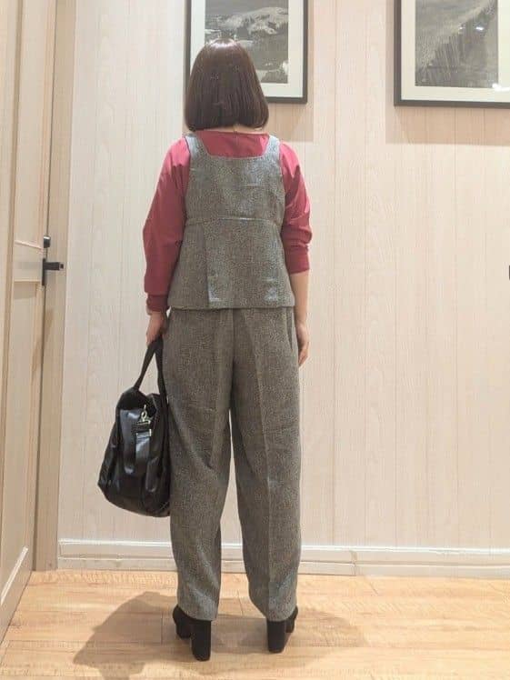 ゆーさんさんの「SHOO･LA･RUE｜【2点セット】着るだけで決まる クラシカルなツイード調セットアップ」を使ったコーディネート