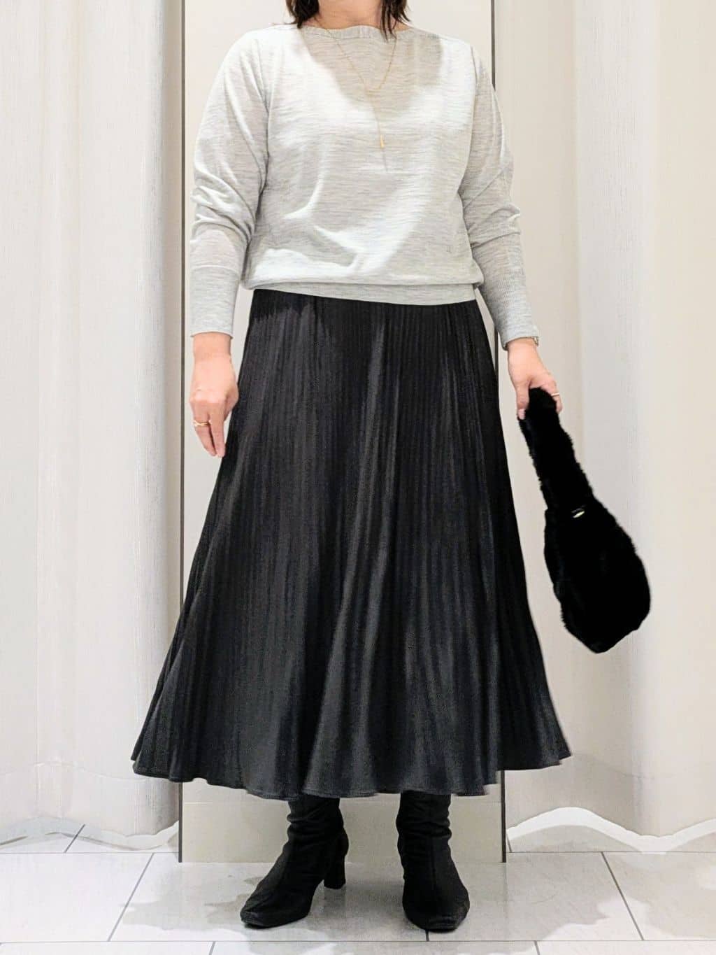 Onumaさんの「UNTITLED｜【アンサンブル可/洗える/ボタンなし】シルクウールカシミヤ 着流しカーディガン」を使ったコーディネート