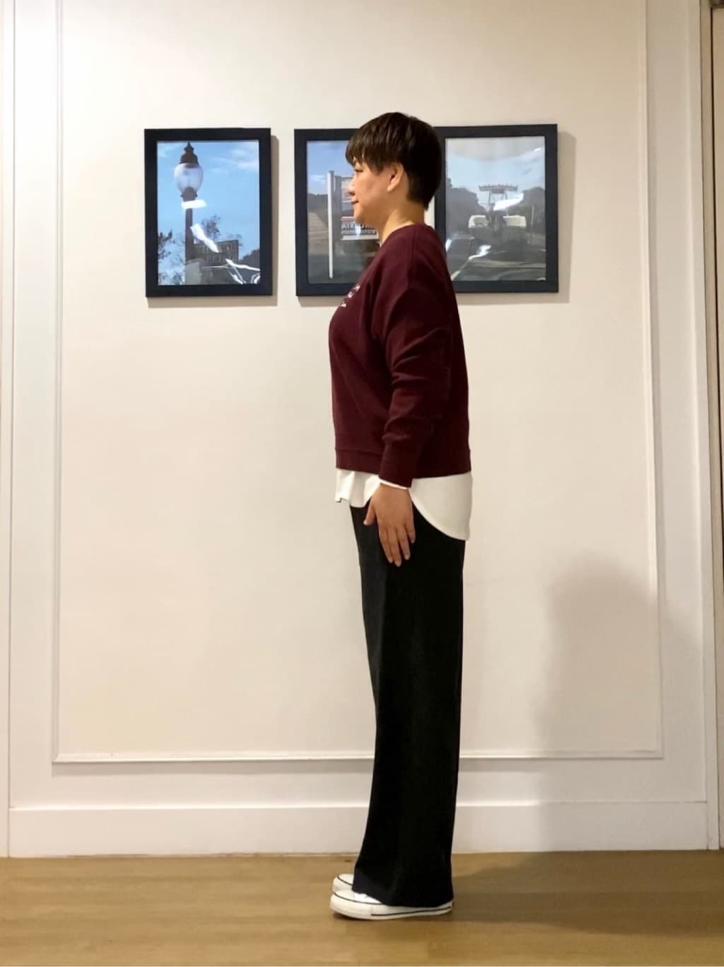 Hiroさんの「Dessin｜【美シルエット/洗える】切替カットソー」を使ったコーディネート