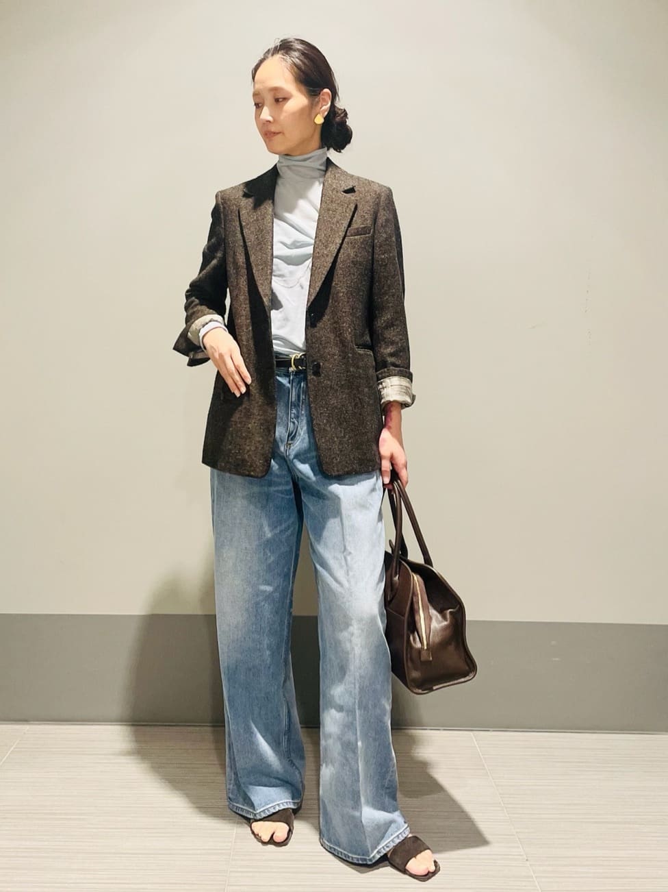 Annさんの「DRESSTERIOR｜【シアー素材】シアータートルトップス」を使ったコーディネート