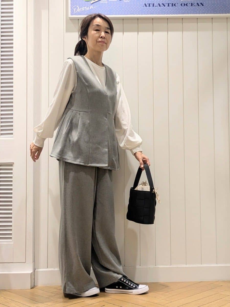 keikoさんの「Dessin｜【2WAY】メッシュバケツBAG」を使ったコーディネート